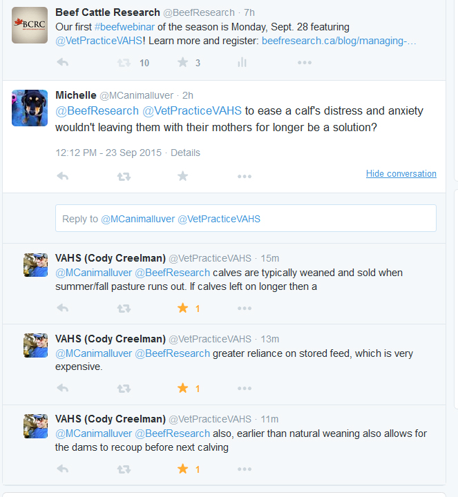 Click to view the reply from Dr. Cody Creelman via Twitter