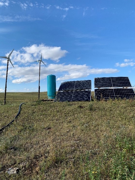 gravity-fed water source for livestock