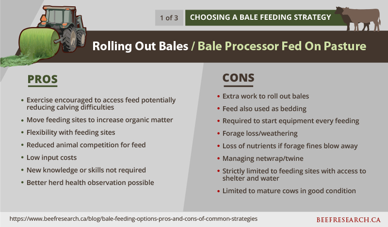 rolling out bales pros and cons