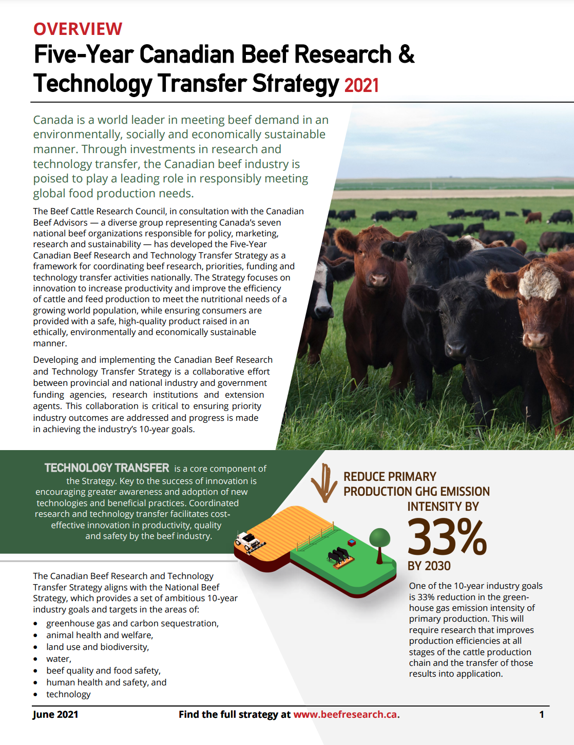Five-Year Canadian Beef Research & Technology Transfer Strategy
