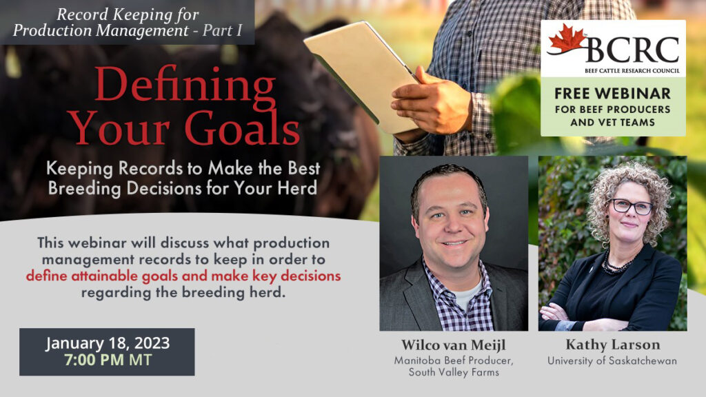 Defining your goals: keeping records to make the best breeding decisions for your herd