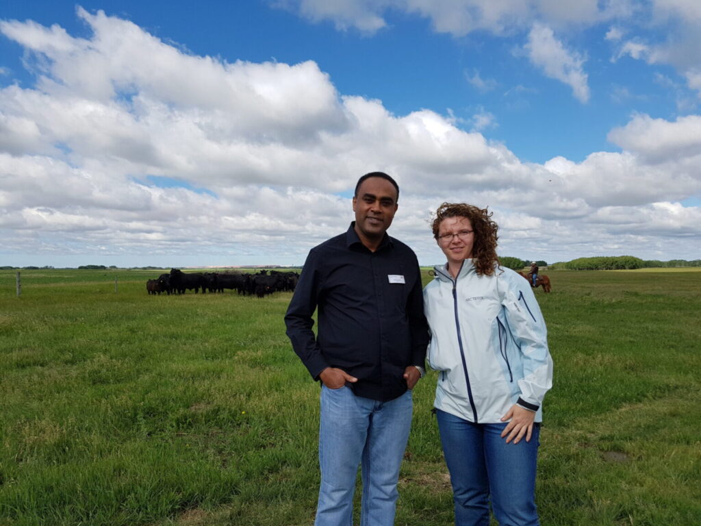 Dr. Getahun Legesse Gizaw with mentor Brenna Grant
