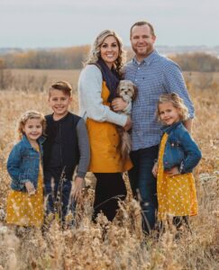 Wilco and Adrienee van Meijl and family on farm in Rapid City, Manitoba