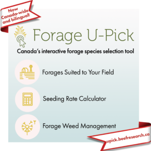 Forage U-Pick - Canada's interactive forage species selection tool