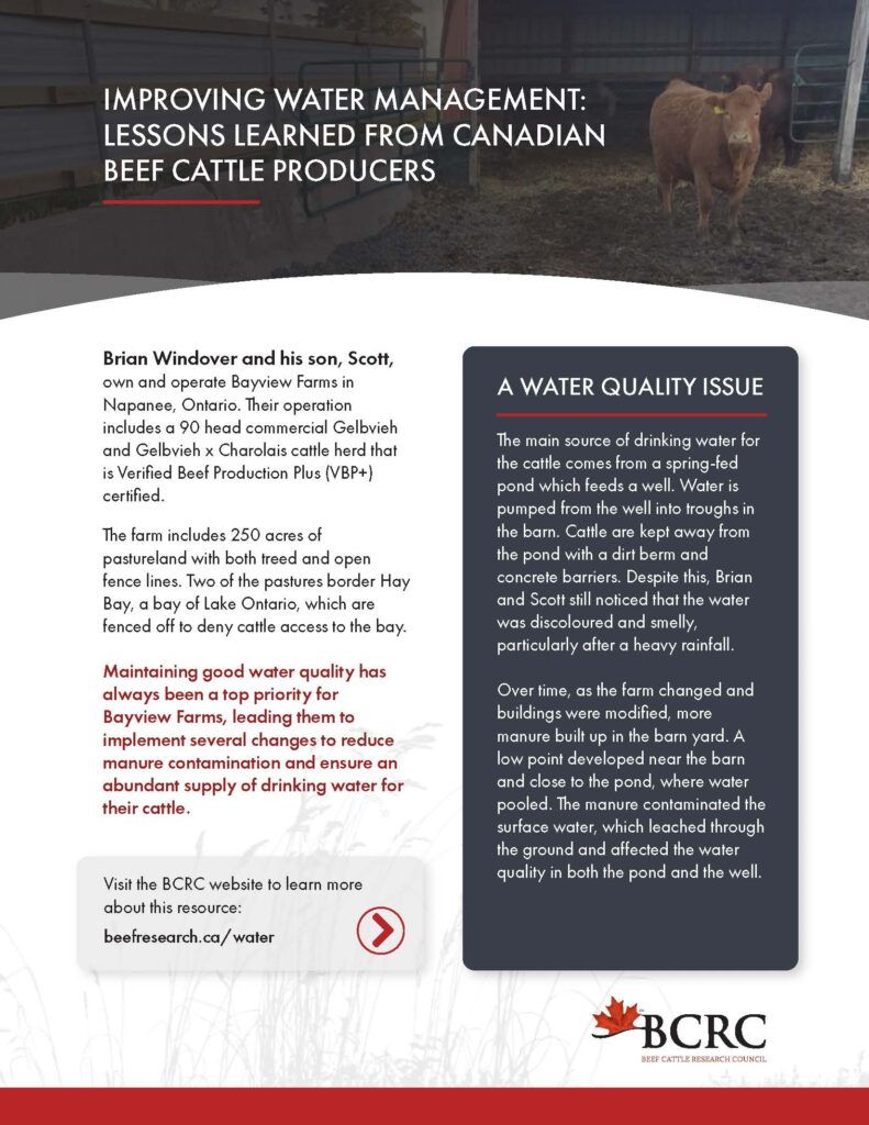 Brian Windover water management case study
