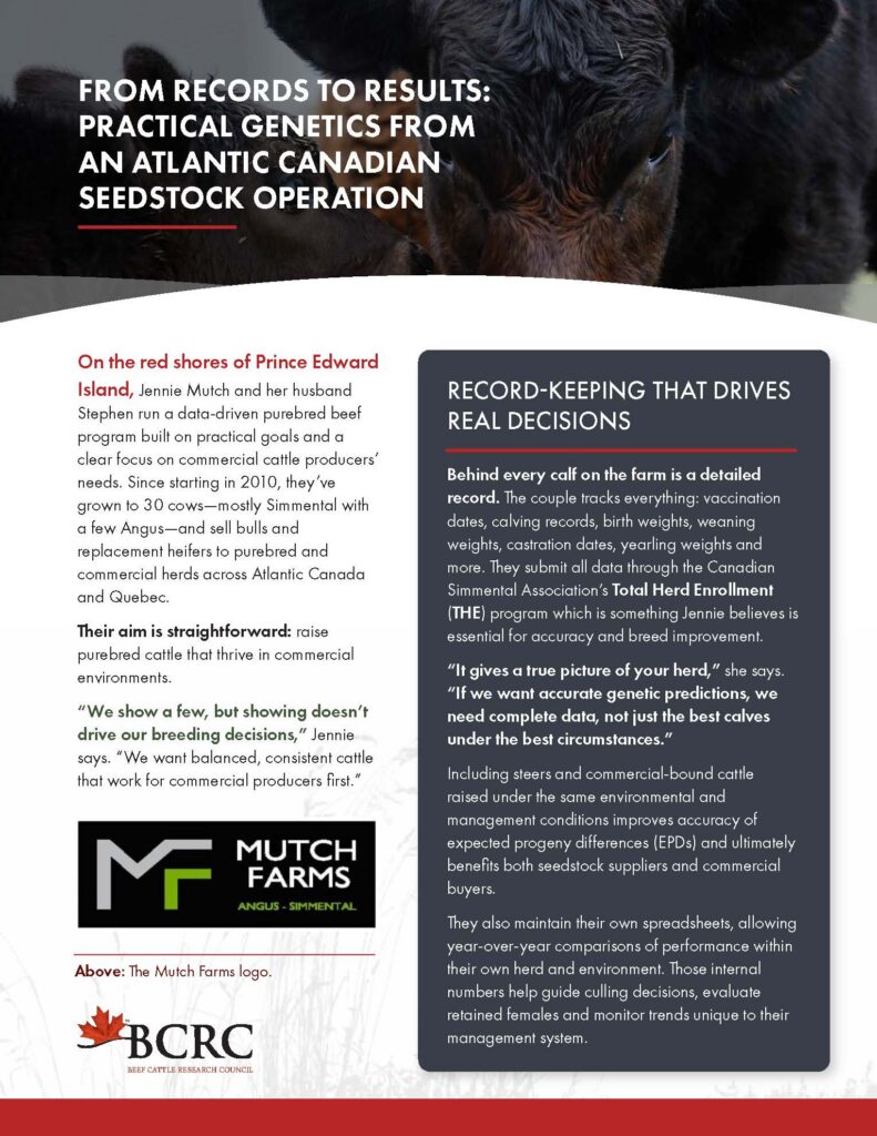 Mutch Farms genetics case study