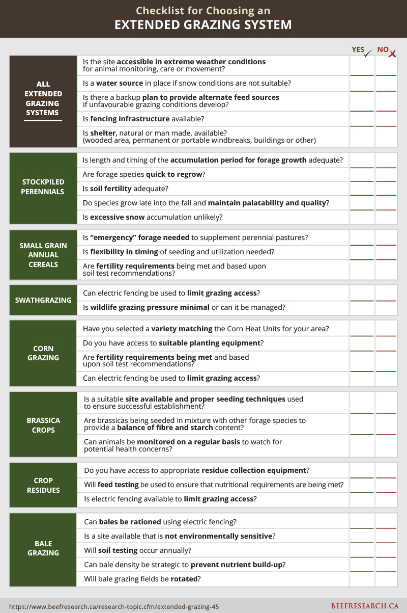 Extended Grazing - Beef Cattle Research Council