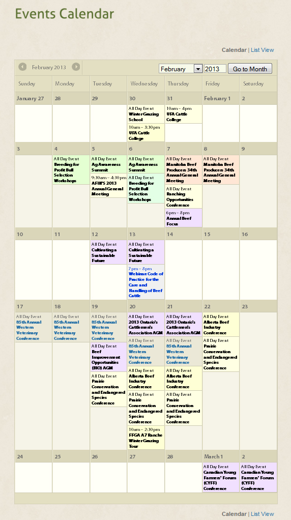 Click to view events calendar