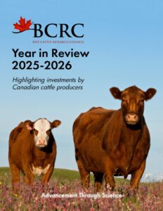 Beef Cattle Research Council 2025-2026 Year in Review report