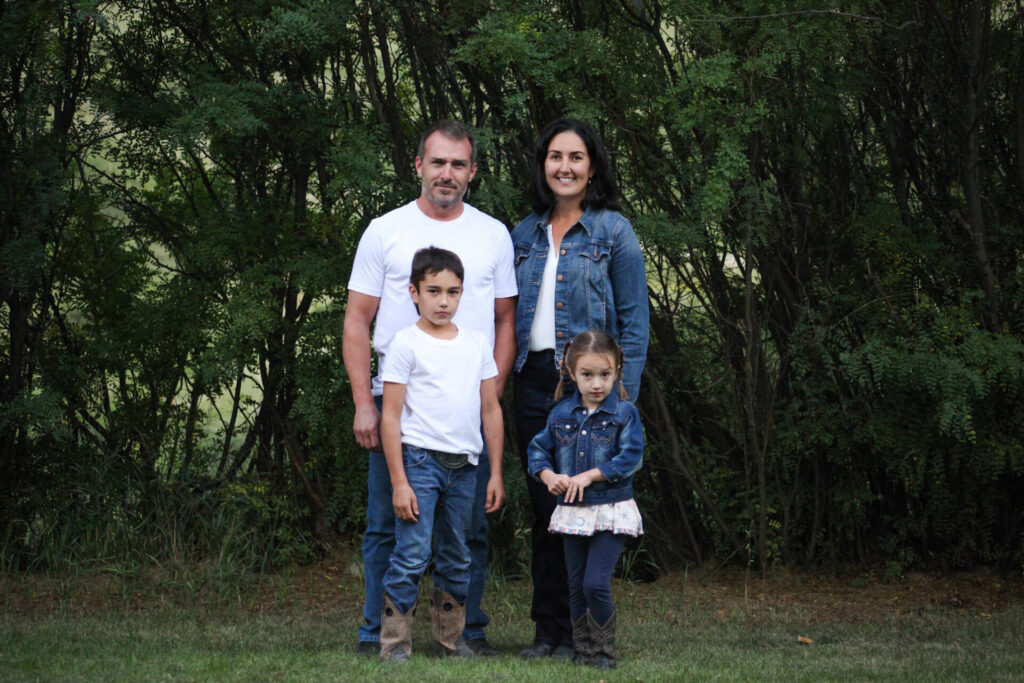 Chris and Chelsey Siemens and family